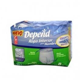 DEPEND ROPA INTERIOR 8GDE HOM - Envío Gratuito