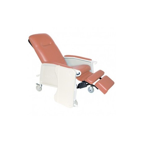 Sillón para hemodiálisis color rosa reclinable de 3 posiciones con 1 charola - Envío Gratuito