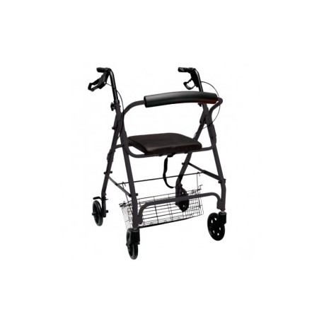 Andadera Rollator color negra con canastilla - Envío Gratuito