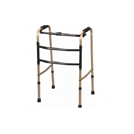 Andadera caminadora recíproca de aluminio inodizado (color bronce) - Envío Gratuito