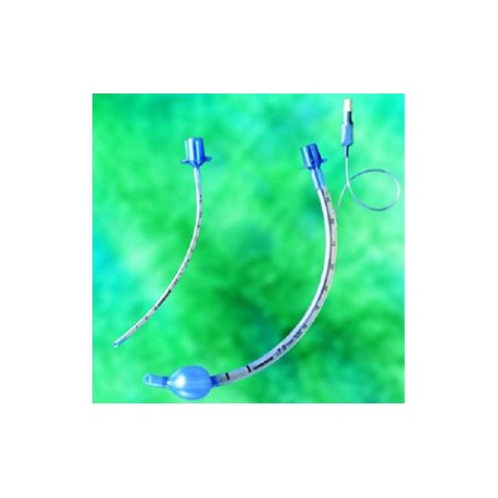 Tubo endotraqueal reforzado c/on alma de acero curvado con gobo 8.5mm - Envío Gratuito