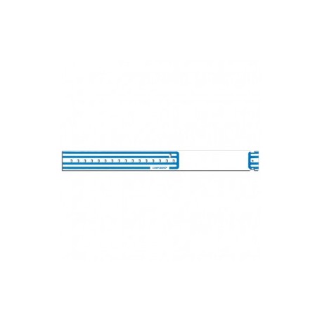 Brazalete de identificación térmico compuband con broche adulto azul de 1 1/8 con 500 - Envío Gratuito