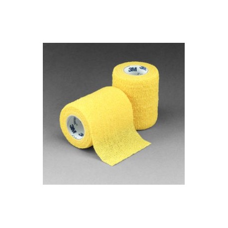 Venda coban amarillo auto-adherente 7.5cm x 4.5m (10 piezas) - Envío Gratuito