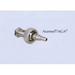 Conector enchufe rápido para "Aramed" Oxigeno para equipo doble 1/4 NPT - Envío Gratuito