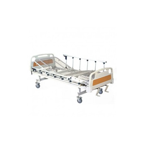 Cama para hospital manual de 2 manivelas y 2 posiciones (Cabeza y Pies) - Envío Gratuito