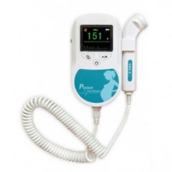 Doppler fetal pantalla LCD a color 3 modos de operación transductor de 2.5 Mhz - Envío Gratuito