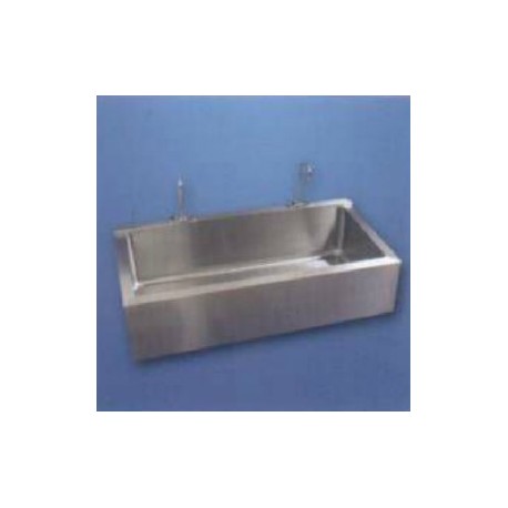 Lavabo triple para cirugía acero inoxidable (sin válvula) - Envío Gratuito