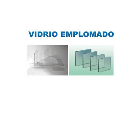 Vidrio emplomado de 36 x 36", 12mm espesor, 2.5 - 2.9mm protección, peso de 44.8kg - Envío Gratuito