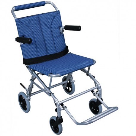 Silla de transporte de aluminio con asiento de 18" - Envío Gratuito