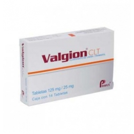 Valgion Clt 14 Tabletas 125mg (25mg) - Envío Gratuito