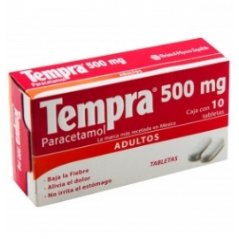 Tempra 10 Tabletas 500mg - Envío Gratuito