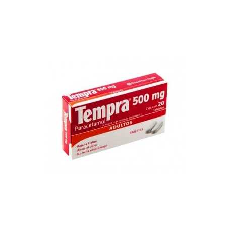 Tempra 20 Tabletas 500mg - Envío Gratuito