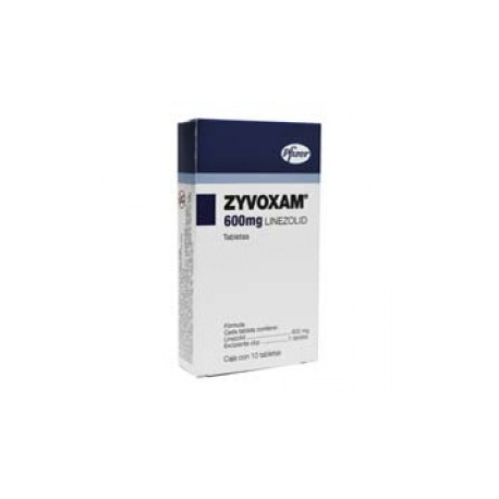 Zyvoxam 10 Tabletas 600mg - Envío Gratuito