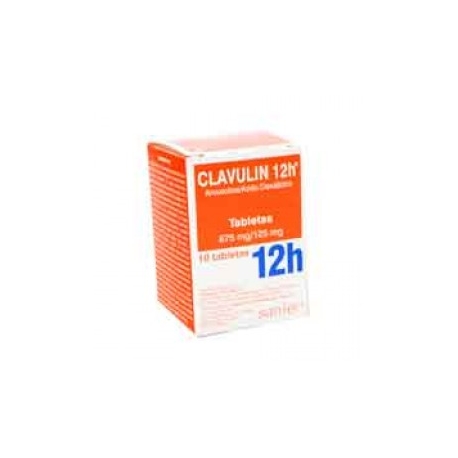 Clavulin 12h 10 Tabletas 875mg (125mg) - Envío Gratuito