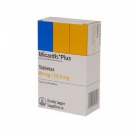 MICARDIS PLUS 28 TABLETAS 80MG (12.5MG) - Envío Gratuito