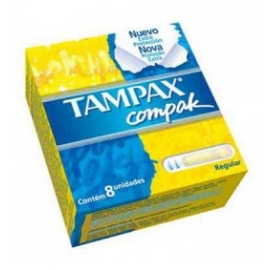 TAMPAX COMPAK 8 REG - Envío Gratuito