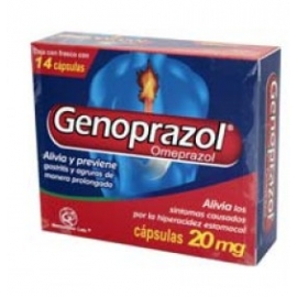 GENOPRAZOL C 14 20MG - Envío Gratuito