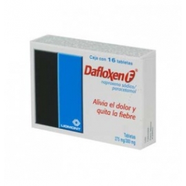 Dafloxen F 16 Tabletas 300mg (275mg) - Envío Gratuito