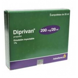 Diprivan 5 Ampolletas 200mg/20ml - Envío Gratuito