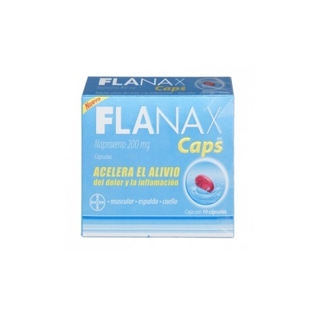 Flanax 10 Cápsulas 200mg - Envío Gratuito