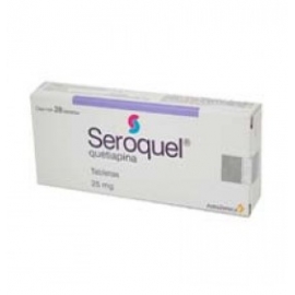 Seroquel 28 Tabletas De Liberación Inmediata 25mg - Envío Gratuito