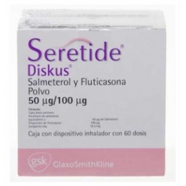 Seretide Diskus 60 Polvo Dosis 50 (100mcg - Envío Gratuito